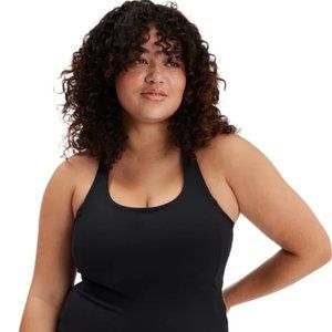 NWT girlfriend collective Paloma Racerback dress in black size L